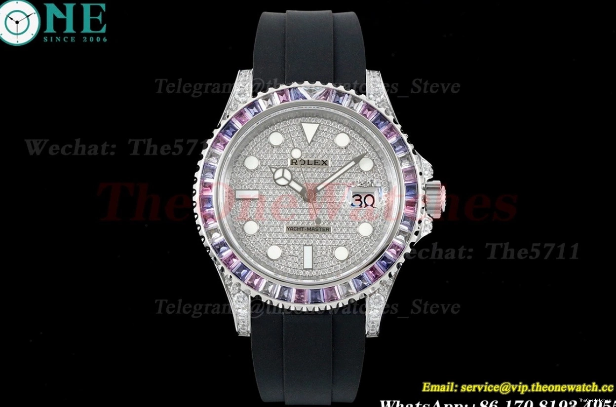 42mm SS 904L RU VR3235 Full Dial Yacht-Master Diamonds JVSF 0118